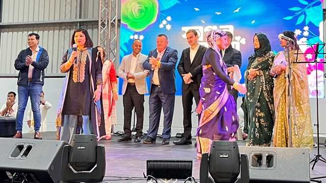 ছবিঃ বক্তব্য রাখছেন শ্রাবন্তী কাজী আশরাফী।